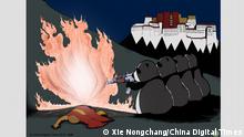 Karikaturen mit Tibet als Hauptthema.  Erstellungsjahr ist 2012

 
 ToKilltheSpiritofTibet.jpg
Autor: Xie Nongchang Copyright: China Digital Times
 

 

Rechte an Deutsche Welle werden durch Frau Su Yutong vollständig an Deutsche Welle übertragen. Entsprechende E-Mail Korrespondenzen liegen vor. 

 

