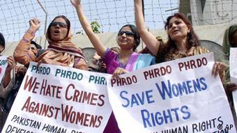 Demonstration für Frauenrechte in Pakistan 2007 Frauentag