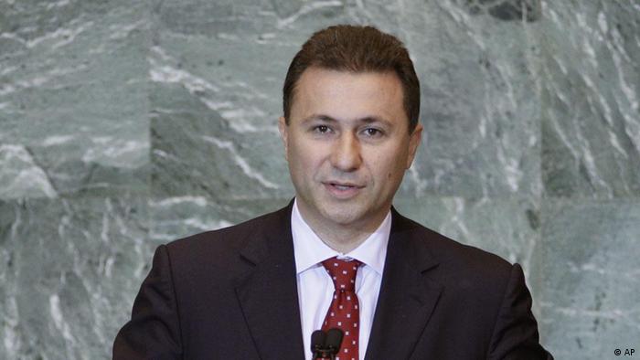 Mazedonien Ministerpräsident Nikola Gruevski