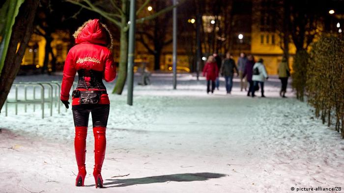 Prostituta em Berlim: muitas vítimas de exploração vêm do Leste Europeu