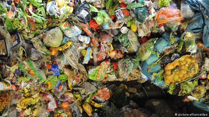 food waste waiting to be transformed into biogas