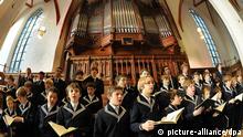 The choir performs in Leipzig's Saint Thomas Church