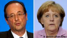 Francois Hollande y Angela Merkel: dos puntos de vista distintos. ¿Lograrán ponerse de acuerdo?