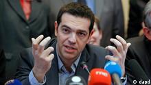 Greece's Left Coalition party leader Alexis Tsipras