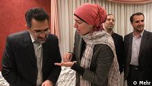 دعوت‌شدگان مصری در دیدار با وزیر ارشاد ایران (چپ) در تهران