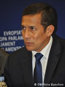 Ollanta Humala, presidente del Perú, en el Parlamento Europeo.