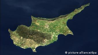 View of entire island of Cyprus 
Photo: NASA Modis 