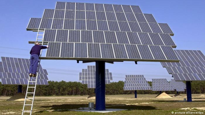 Solar panel farm in Greece