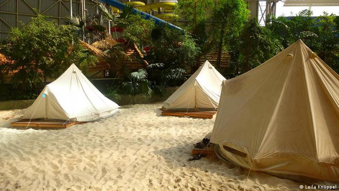 Tents at the Berlin amusement park, Tropical Islands