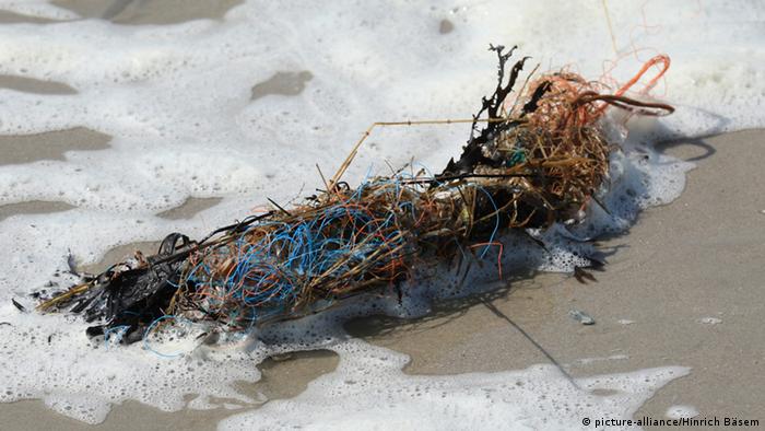 Discarded fishing line 
(Photo: picture alliance/ Hinrich Bäsern)