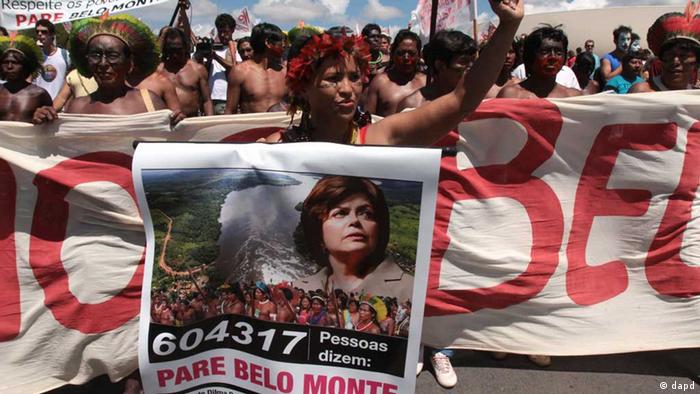Desde que foi anunciada, usina de Belo Monte tem sido alvo de protestos por parte dos indígenas