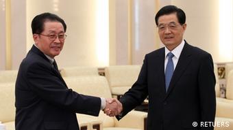 Treffen Hu Jintao Präsident China und Jang Song Thaek