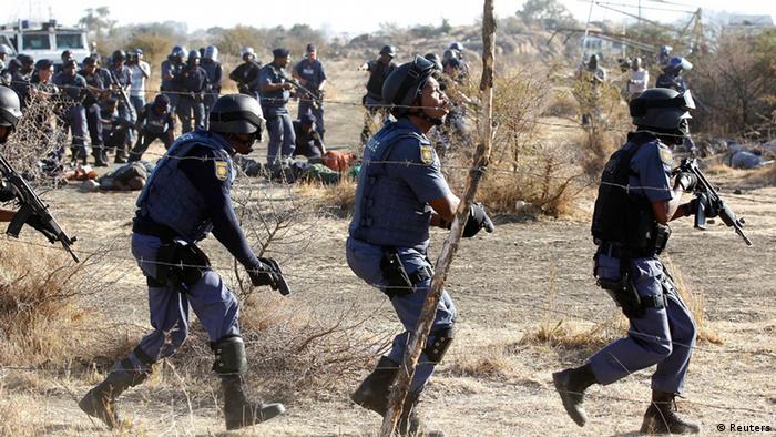 Durante una protesta de los mineros en agosto de 2012 la policía abrió el fuego.