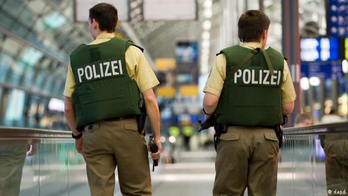 Policemen in Frankfurt airport