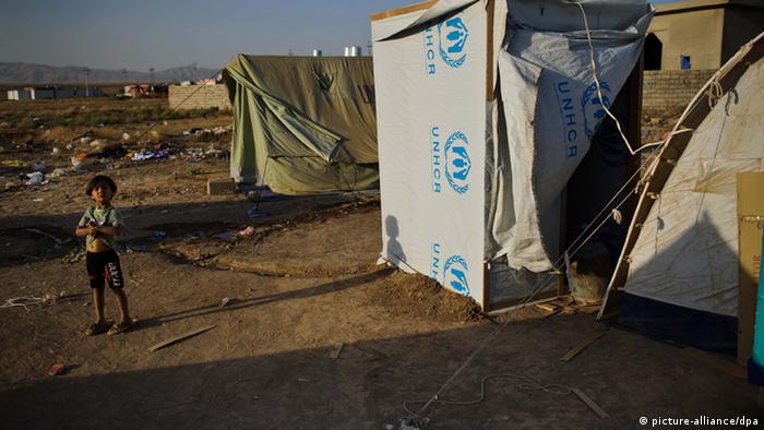 Kurdish refugees in the Domiz camp in Northern Iraq (Photo: dpa)