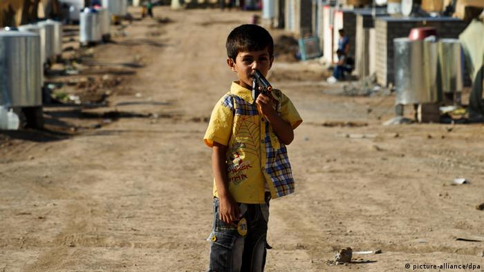 A Syrian refugee child in the camp of Dohuk (Photo: dpa) 