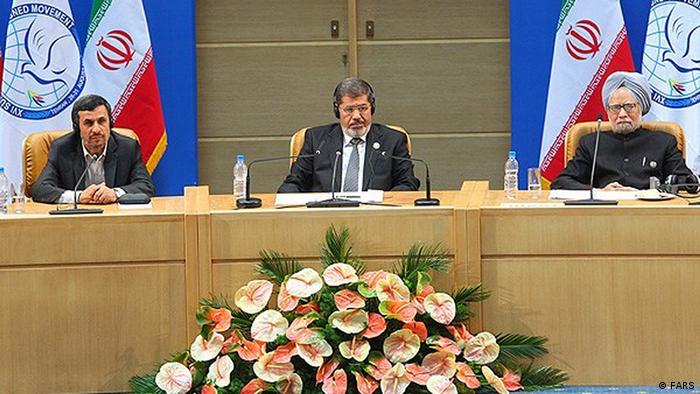محمد مرسی، رئیس جمهور مصر در اجلاس "نم" در تهران