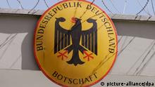 View of a German eagle on a German embassy 
Photo: EPA/SYED JAN SABAWOON +++(c) dpa - Report+++ 
