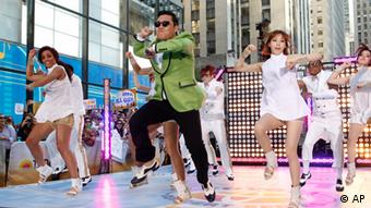South Korean rapper Psy performs his massive K-pop hit Gangnam Style live on NBC's Today show, Friday, Sept. 14, 2012, in New York. (Photo by Jason DeCrow/Invision/AP Images)