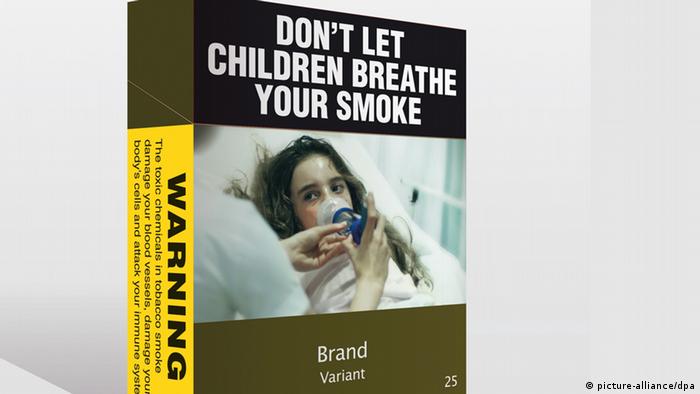 Australian cigarette pack (Photo: dpa)