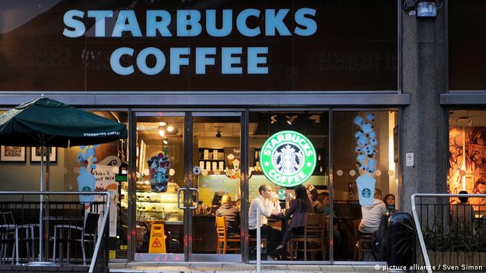 A picture of a Starbucks Coffee shop in London