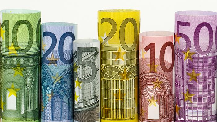 Picture showing euro banknotes rolled up. Tatjana Balzer - Fotolia 44966116