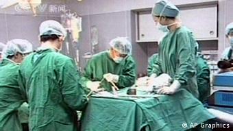 Organtransplantation in China Schanghai