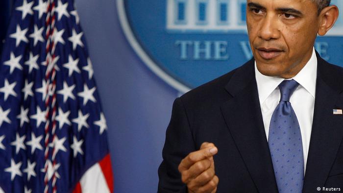U.S. President Barack Obama speaking at the White House. (REUTERS/Jonathan Ernst)