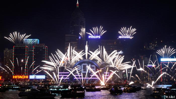 Silvester 2012 Neujahr 2013 Hongkong