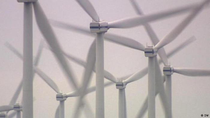 A German wind park
(Photo: Brasilian section, Deutsche Welle)