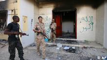 Libyan military guards in the burned US Consulate in Benghazi
(Photo: Mohammad Hannon, File/AP/dapd)