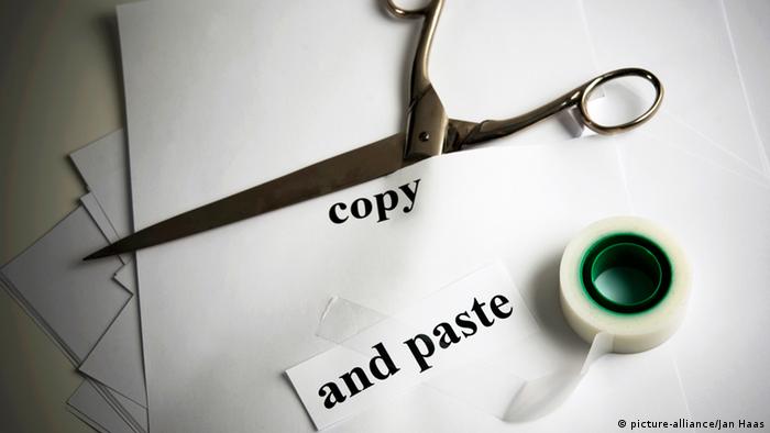 Symbolic image for copy and paste.