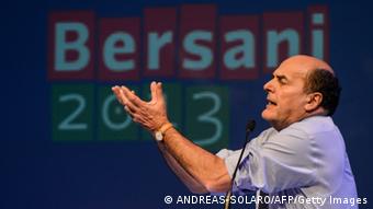 The leader of the Italian center left Democratic Party (PD) Pier Luigi Bersani 
ANDREAS SOLARO/AFP/Getty Images