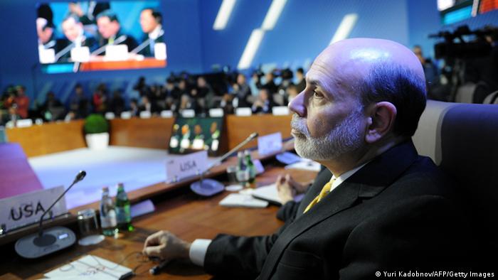 US Federal Reserve Chairman Ben Bernanke 
YURI KADOBNOV/AFP/Getty Images