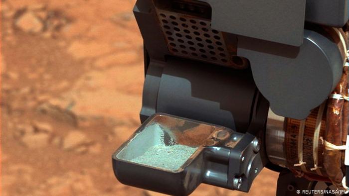 A sample of powdered rock from Mars extracted by the NASA's Curiosity rover drill