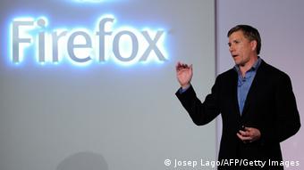 Mozilla's Chief Executive Officer (CEO) Gary Kovacs gives a press conference to present the new Firefox OS mobile operating system in Barcelona on February 24, 2013, a day before the start of the 2013 Mobile World Congress. The 2013 Mobile World Congress, the world's biggest mobile fair, is held from February 25 to February 28 in Barcelona. AFP PHOTO / JOSEP LAGO (Photo credit should read JOSEP LAGO/AFP/Getty Images) 