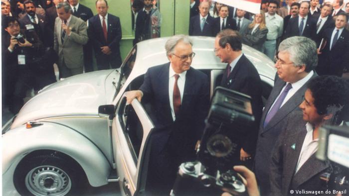 Relaunch des Käfers im Jahr 1993 mit Präsident Itamar Franco