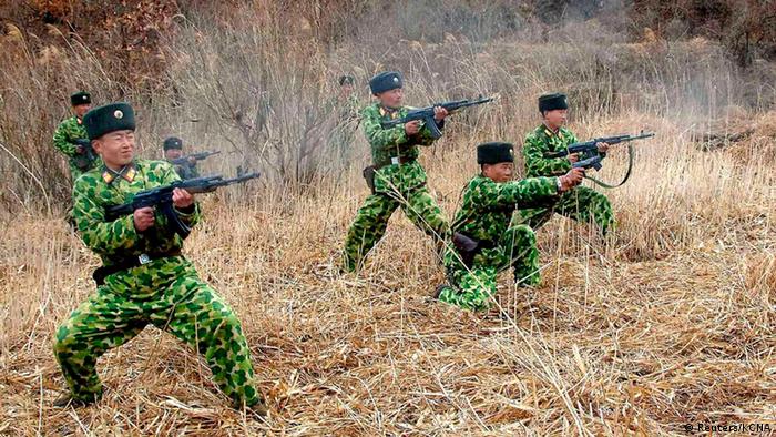 North Korean soldiers with weapons attend military training in an undisclosed location in this picture released by the North's official KCNA news agency in Pyongyang March 11, 2013. (Photo: REUTERS/KCNA)