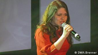 Дина Гарипова на концерте участников Евровидения в Амстердаме 13 апреля 2013 года