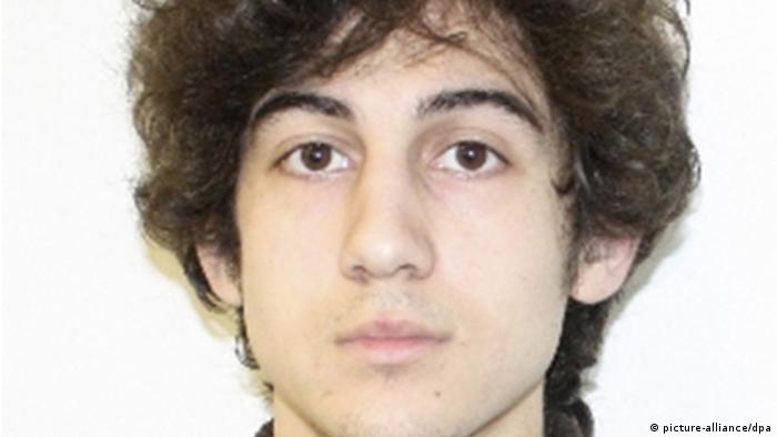 Boston Marathon bombing suspect Dzhokhar Tsarnaev was charged in hospital on Monday. (Photo: FBI/dpa)