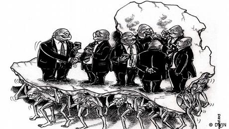 Karikatur von Siphiwo Sobopha S. Sobopha, Südafrika (Foto: DWJN)