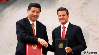 Xi Jinping visita a Peña Nieto en México, en junio de 2013.