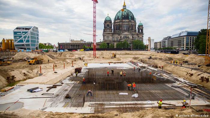 The construction site of the Berlin City Palace