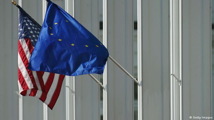 EU and US flags (Photo by Donald Miralle/Getty Images)