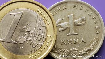 Kovanice od jednog eura i jedne kune