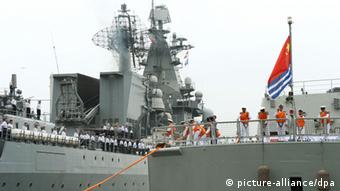 Russland China Militärbung Marine Militär Wladiwostok