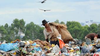 Depósito de basura en Brasil.