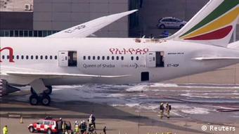 London Heathrow Flugzeugbrand Ethiopian Airlines