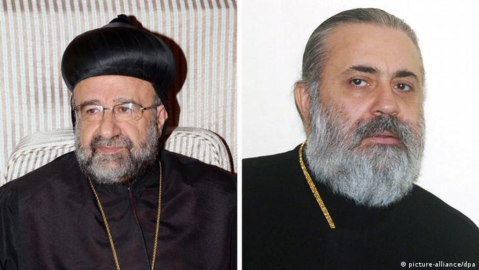 Bildkombi Entführungsopfer Syrien Bischöfe Gregorios Yohanna Ibrahim Bulos Jasidschi