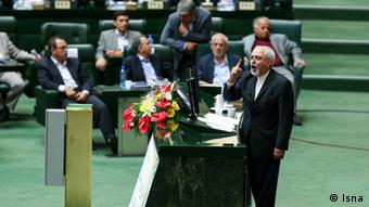 محمدجواد ظریف، وزیر امور خارجه ایران در مجلس شورای اسلامی 